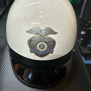 Vintage LAPD Police Officer Motorcycle Helmet
